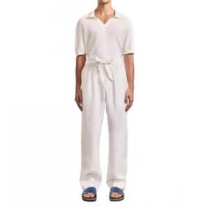 NEW FRESCOBAL CARIOCA rino knit polo shirt in ivory